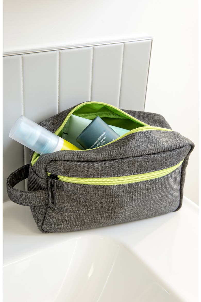 The Hudson Toiletry Bag, Alternate, color, Grey