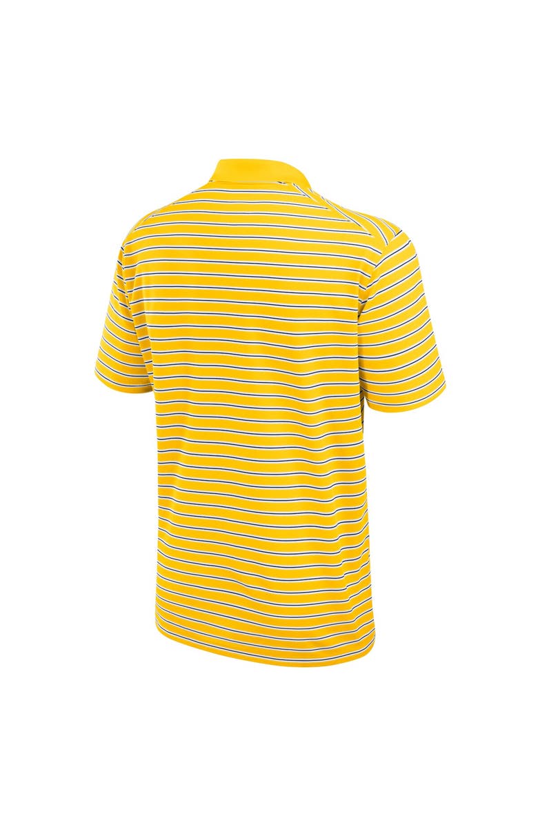 Jordan Brand Men's Jordan Brand Maize/White Michigan Wolverines Primetime Victory Striped Performance Polo, Alternate, color, Maize