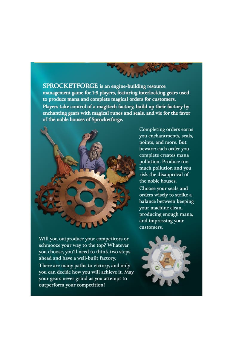 Sophisticated Cerberus Games Sprocketforge 1st Edition, Fantasy Engine Building Game, Alternate, color, Multicolored