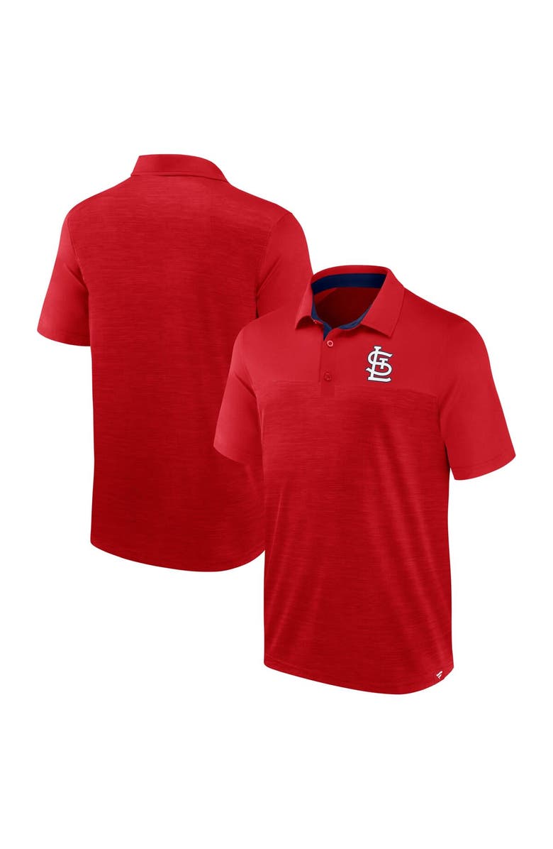 FANATICS Men's Fanatics Red St. Louis Cardinals Base Thief Polo, Alternate, color, Red