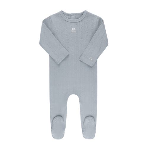 Ely's & Co. Squiggle Pointelle Collection In Blue