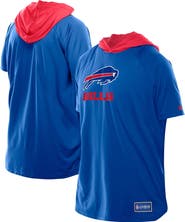 New Era Men's New Era Royal Buffalo Bills Combine Authentic Hooded Raglan Short-Sleeve T-Shirt