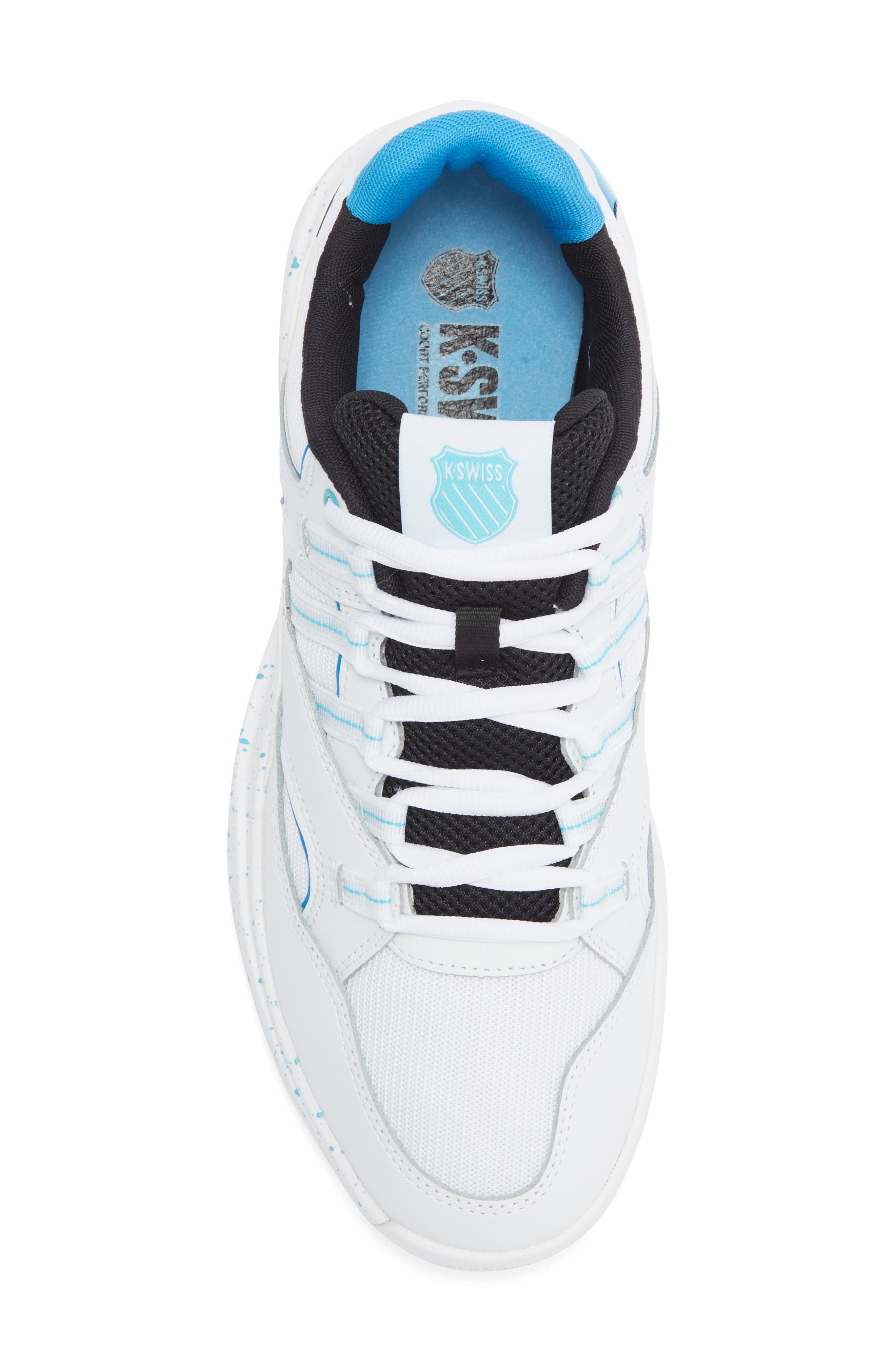 K-Swiss Tura Team Court Sneaker, Alternate, color, White/ Brillant Blue/ Black