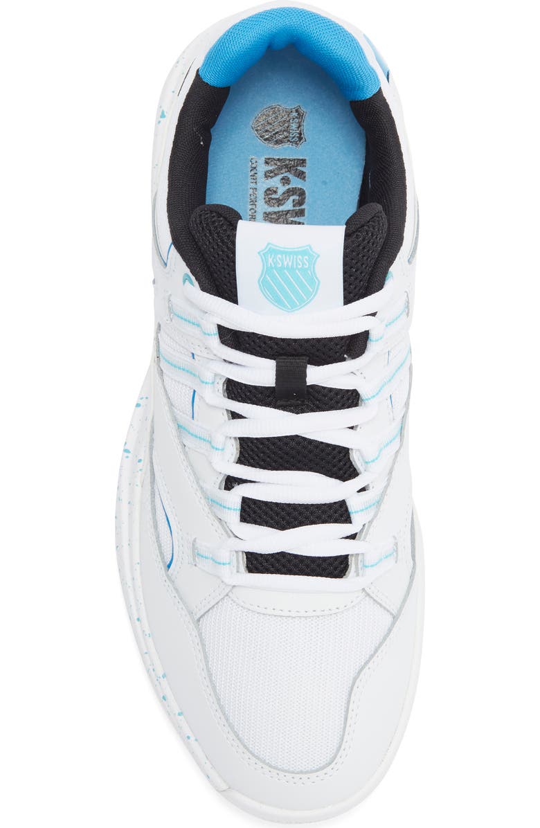 K-Swiss Tura Team Court Sneaker, Alternate, color, White/ Brillant Blue/ Black