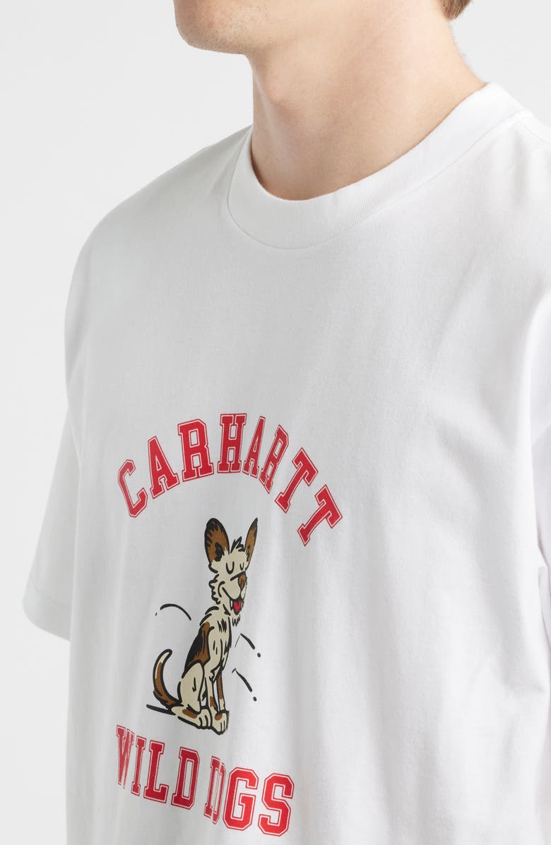 Carhartt Work In Progress Wild Dog Cotton Graphic T-Shirt, Alternate, color, White
