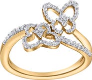 LuvMyJewelry Lumetra 0.55 Ct 10K Gold Diamond Ring
