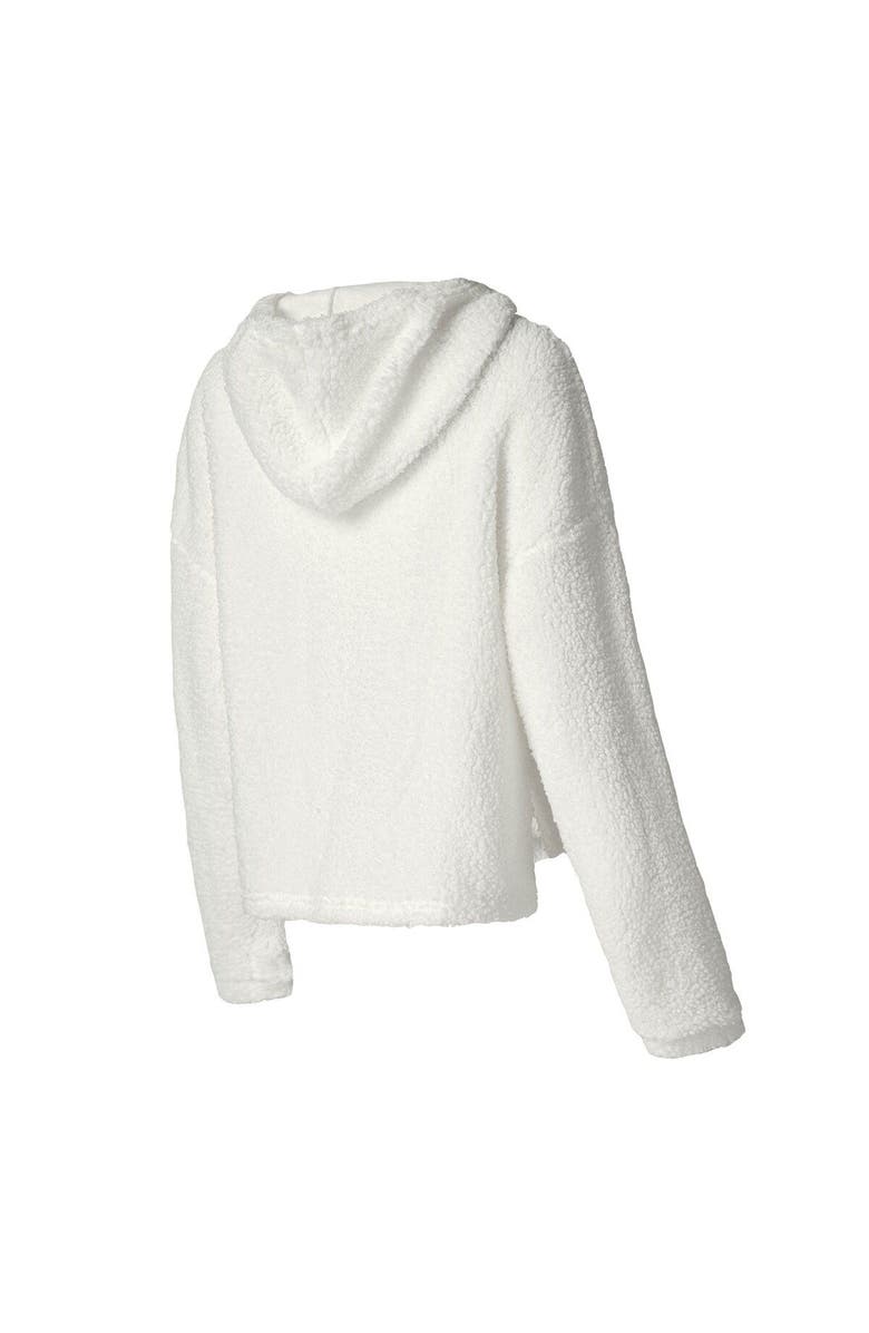 CONCEPTS SPORT Women's Concepts Sport White Cleveland Browns Fluffy Pullover Sweatshirt & Shorts Sleep Set, Alternate, color, White