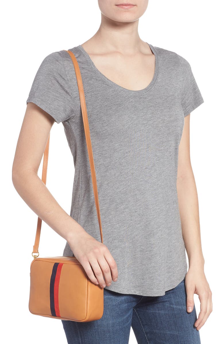 Clare V. Midi Sac Leather Crossbody Bag, Alternate, color,