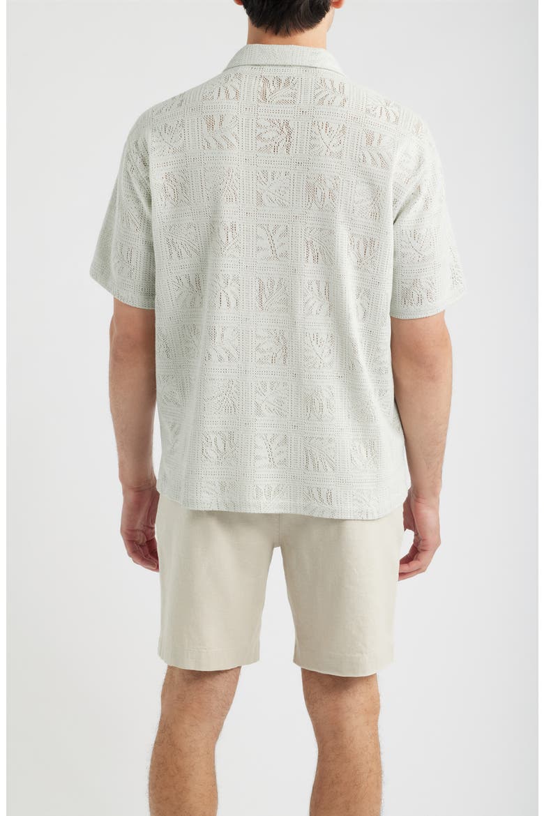 Tile Cabana Camp Shirt, Alternate, color, MIST
