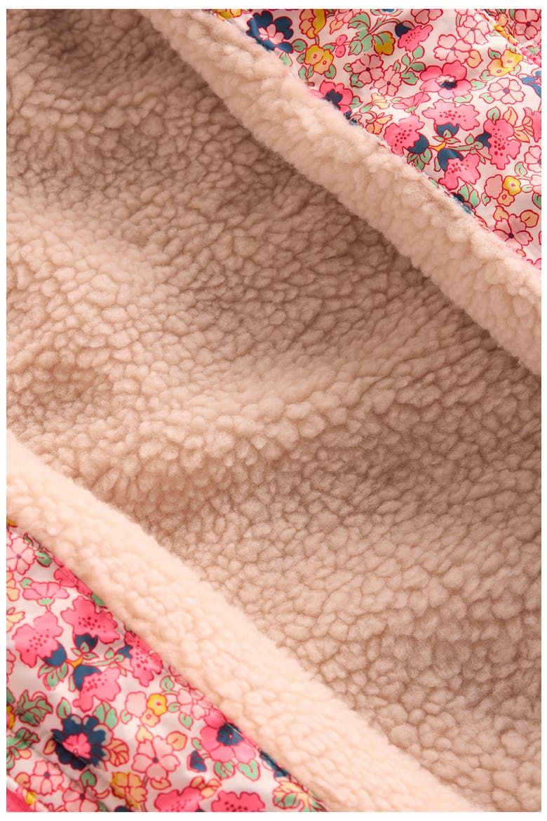 Kids' Borg Trim Padded Jacket, Alternate, color, PINK FLORAL