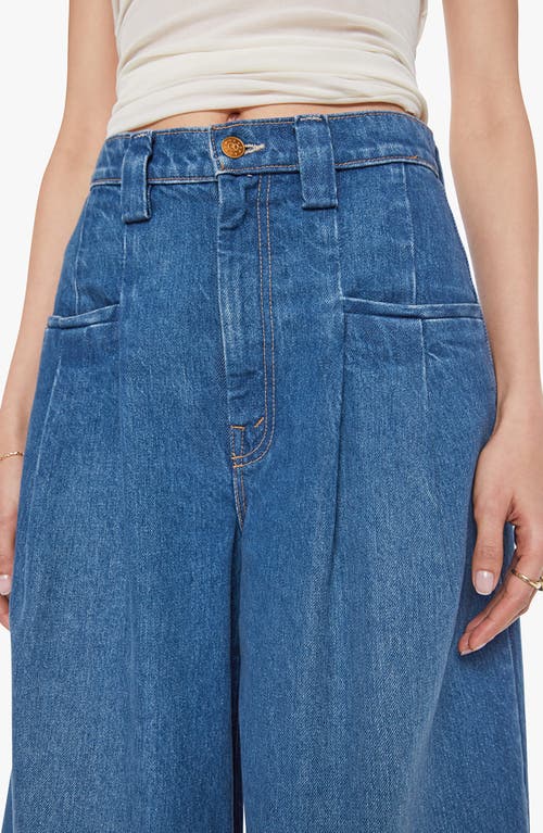 Mother The Double Prep Sugar Cone Skimp Wide Leg Jeans In Blue