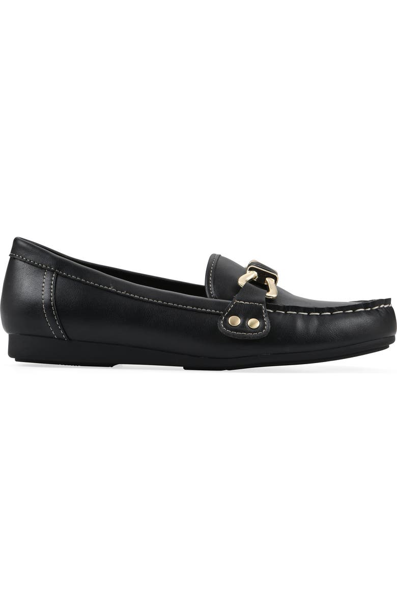 White Mountain Footwear Wayside Bit Loafer, Alternate, color, Black/Smooth