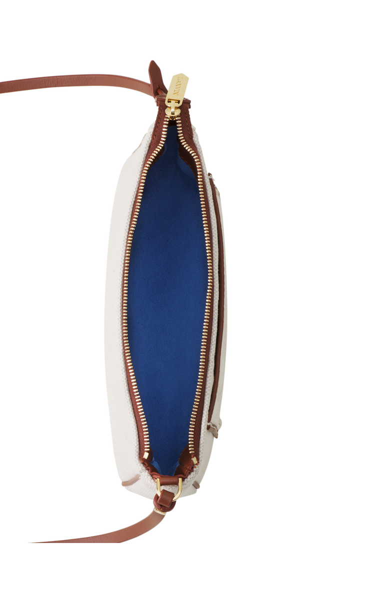 Lanvin Compagnon Small Zipped Sholder Bag In Canvas, Alternate, color, Brown