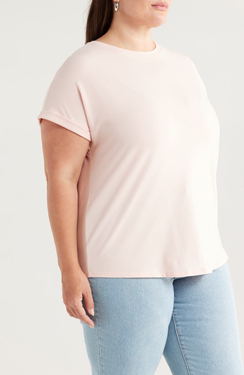 Caslon<sup
®</sup
Cuff Sleeve T-Shirt, Alternate, color, Pink Chintz