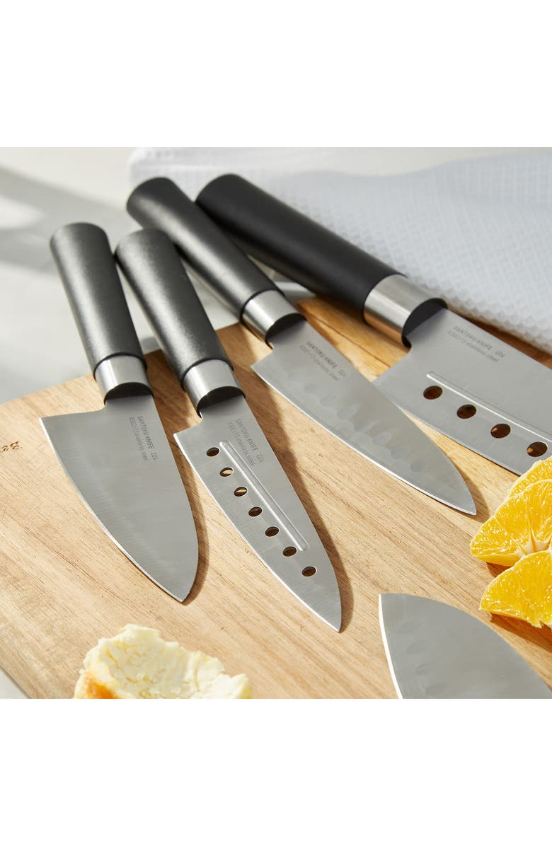 BergHOFF DiNA Codon 5-Piece Santoku Knife Set, Alternate, color, Black