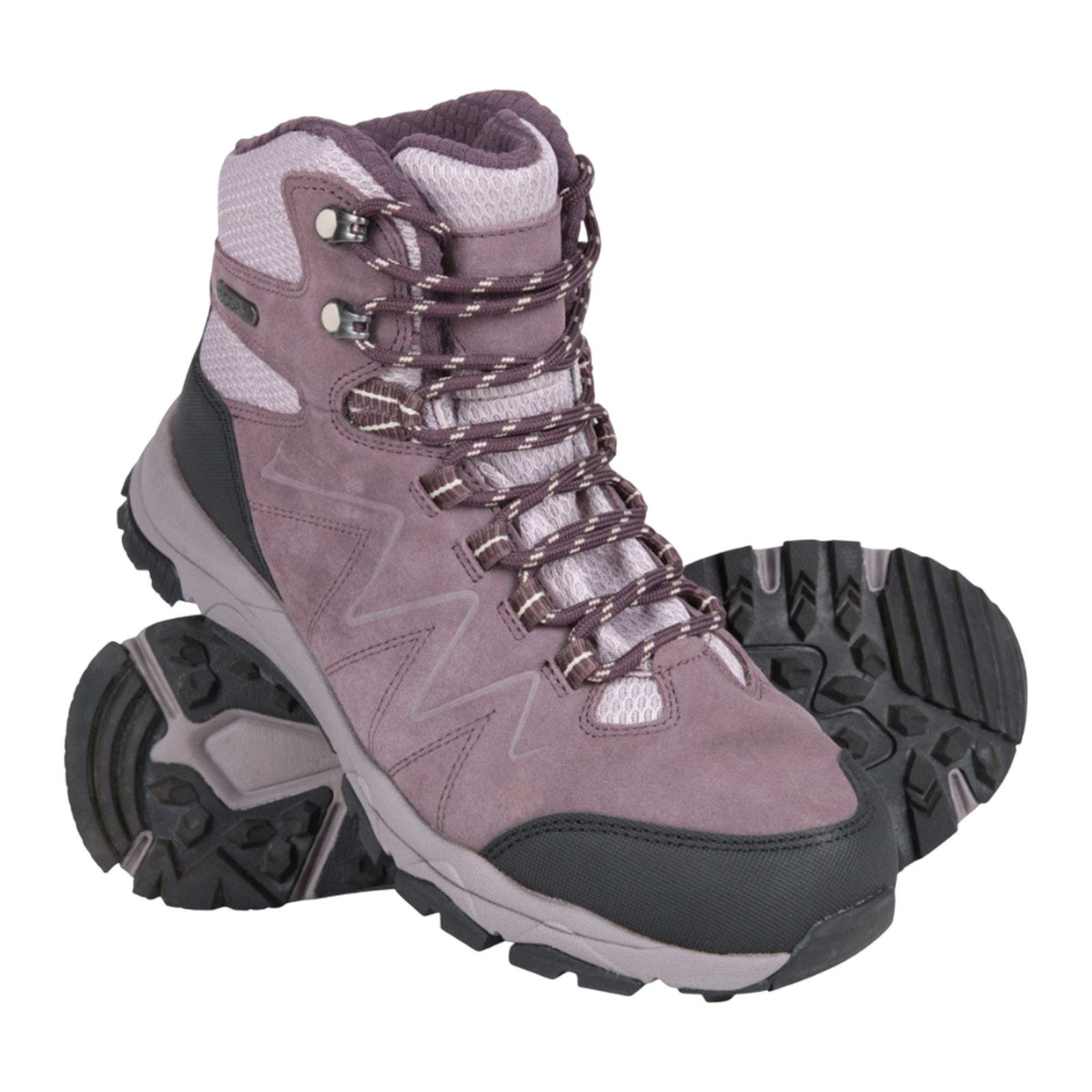Ortler Suede Walking Boots, Alternate, color, Lilac