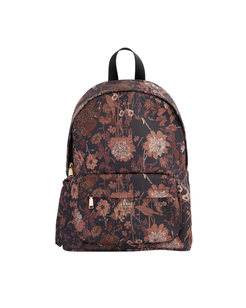 Deco Blooms Large Black Backpack