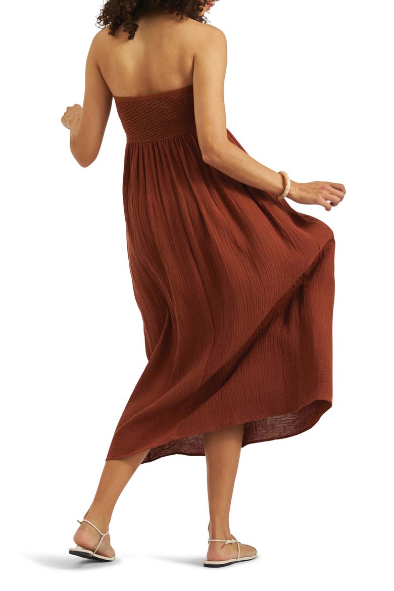 Evie Halter Maternity Maxi Dress, Alternate, color, AMBER
