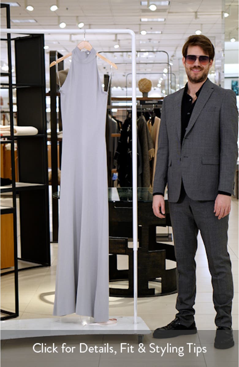 Nova Halter Open Back Mermaid Gown, sales video thumbnail