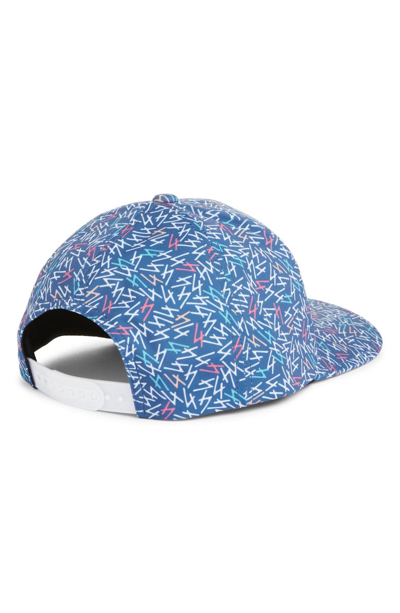 Swannies Vance Geo Print Snapback Golf Hat, Alternate, color, Navy