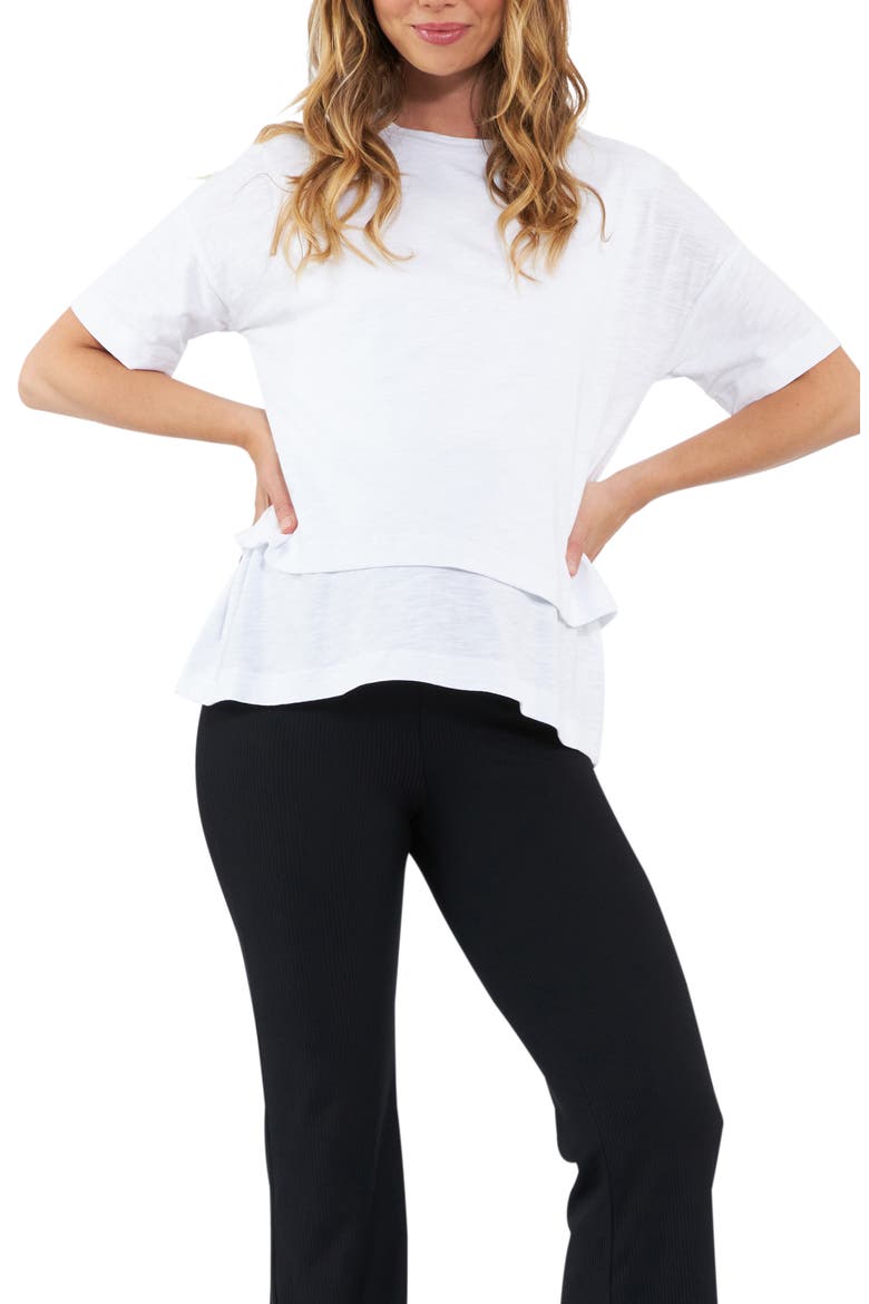 Claud Nursing Tee, Main, color, WHITE