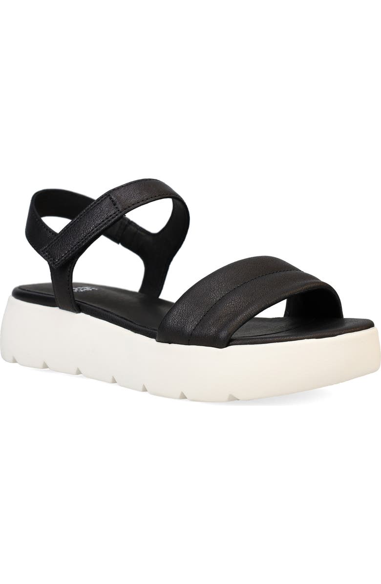 Eileen Fisher Jolie Ankle Strap Platform Sandal, Main, color, Black