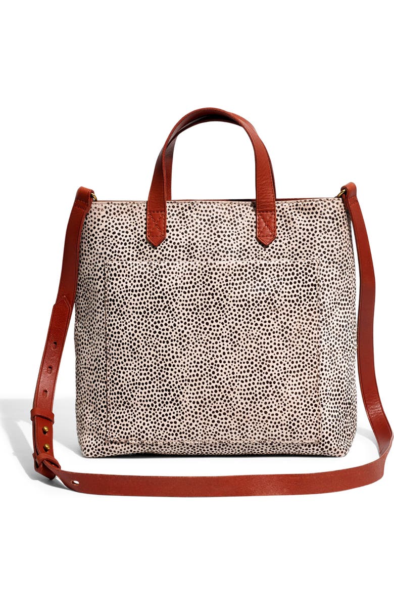 Madewell The Zip Top Small Spotted Calf Hair Transport Crossbody Bag, Main, color,