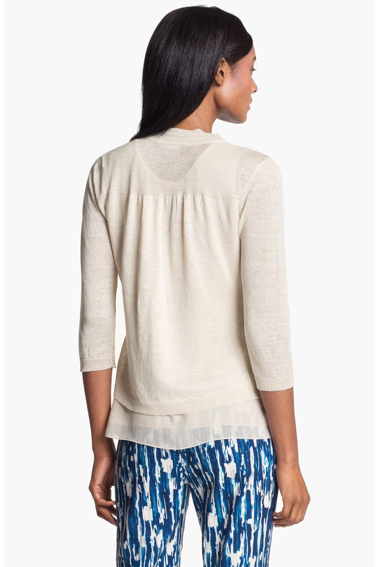 Nic + Zoe 'Oceanside' Cardigan, Alternate, color, SANDSHELL