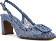 Anne Klein Belinda Lace Embroidered Slingback Pump