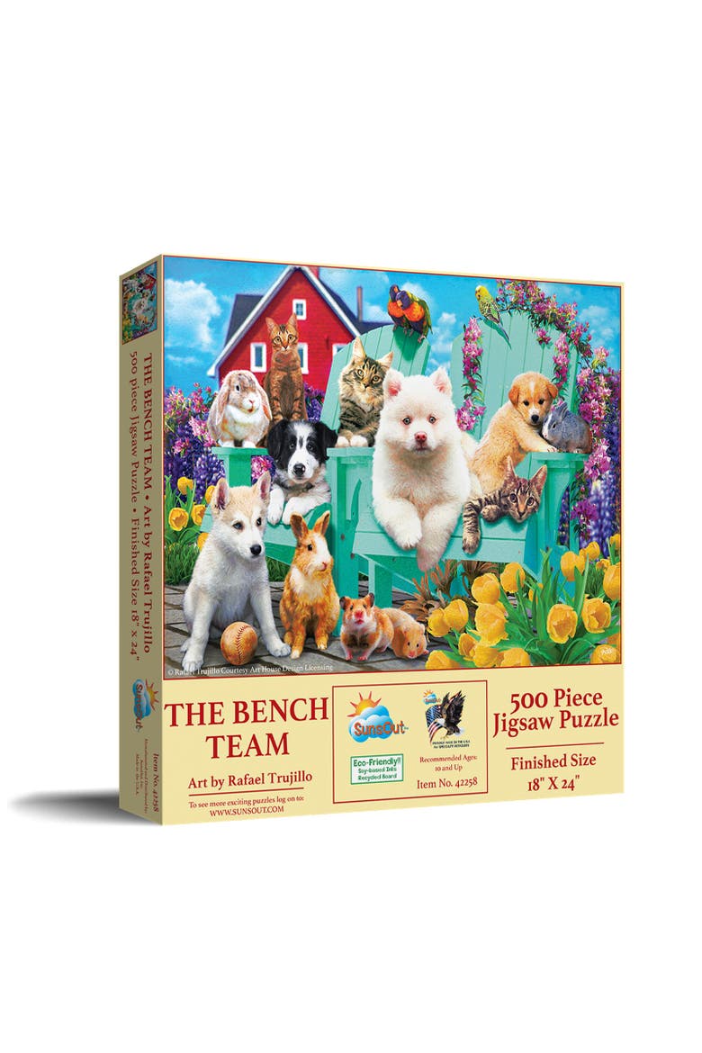 The Bench Team 500 piece Jigsaw Puzzle for Adults, Main, color, Multicolor