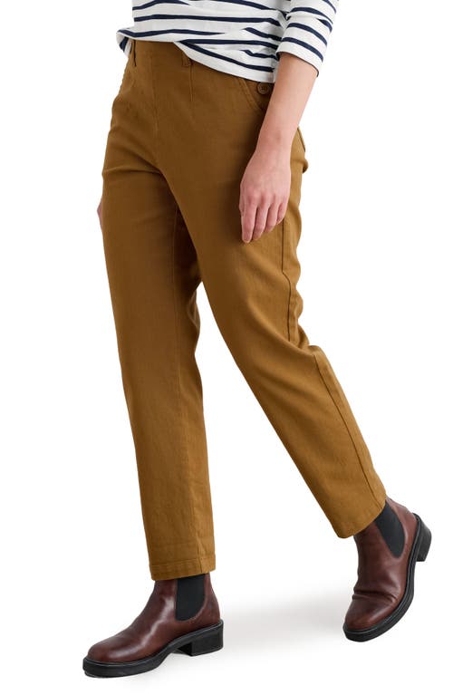 Seasalt Cornwall Waterdance Tapered Leg Pants In Brown