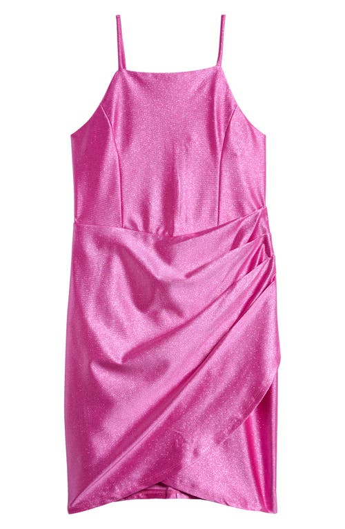 LOVE, NICKIE LEW Kids' Metallic Strappy Dress in Doll Pink 