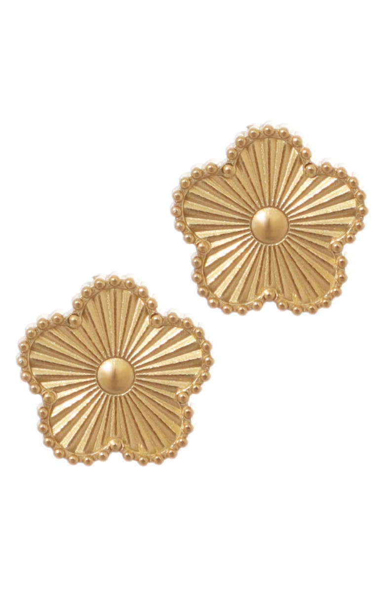 Adornia Clover Stud Earrings, Main, color, 
