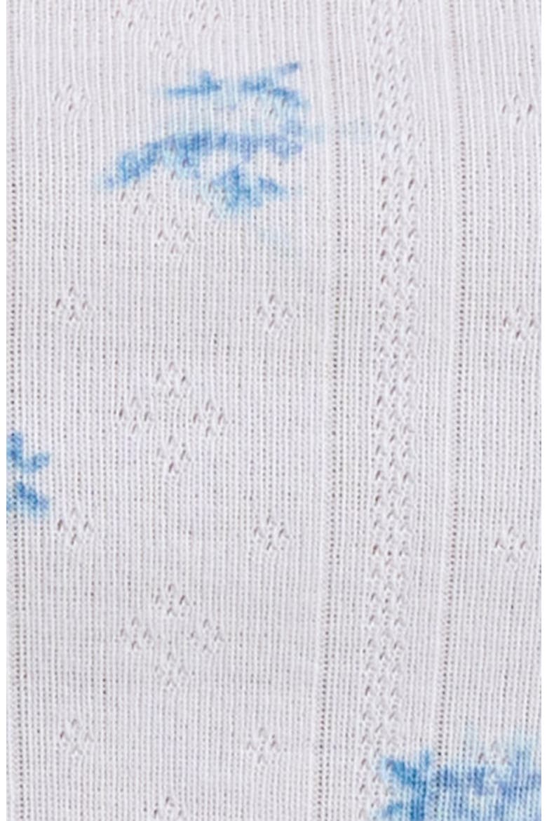 Pointelle Knit Short Pajamas, Alternate, color, WHITE- BLUE SABRINA DITSY