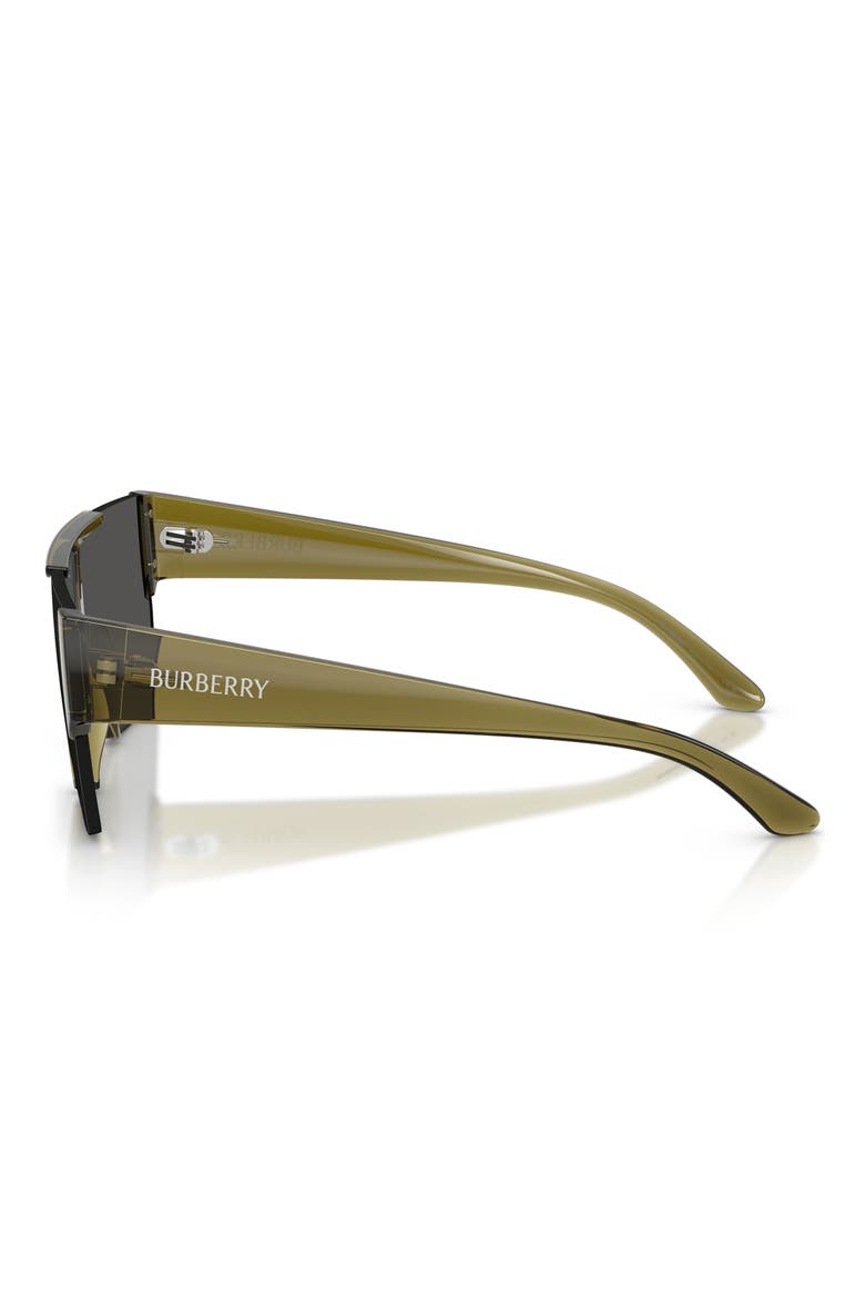 138mm Shield Sunglasses, Alternate, color, GREEN / DARK GREY