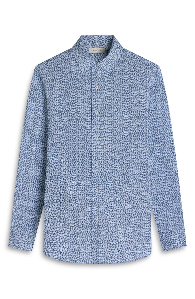 Bugatchi James OoohCotton<sup>®</sup> Floral Button-Up Shirt, Alternate, color, Khaki