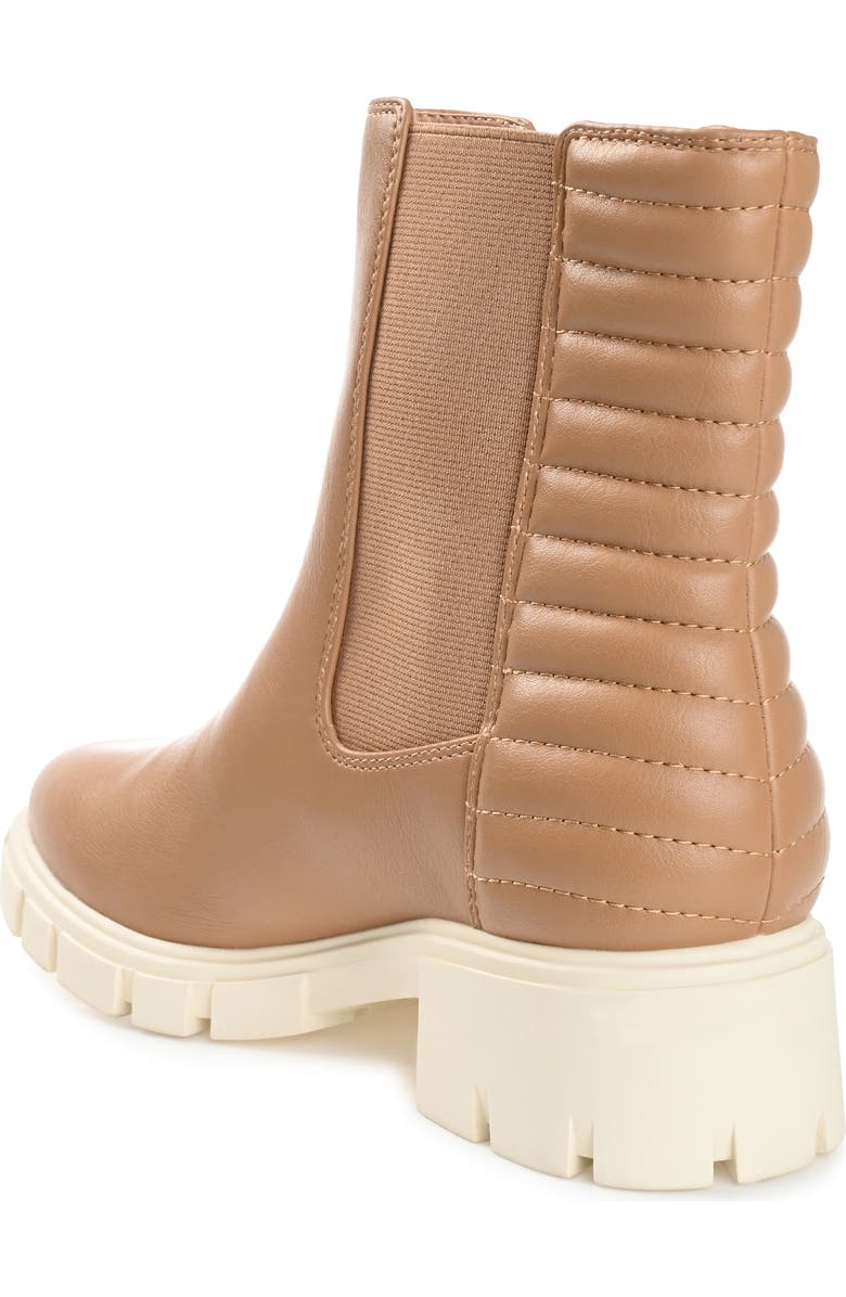 Journee Collection Tatiana Lug Sole Chelsea Boot, Alternate, color, Brown