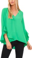 Vince Camuto Flutter Sleeve Tunic