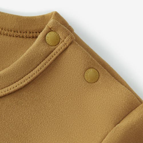 Milkbarn Brushed Long Sleeve T-shirt In Brown