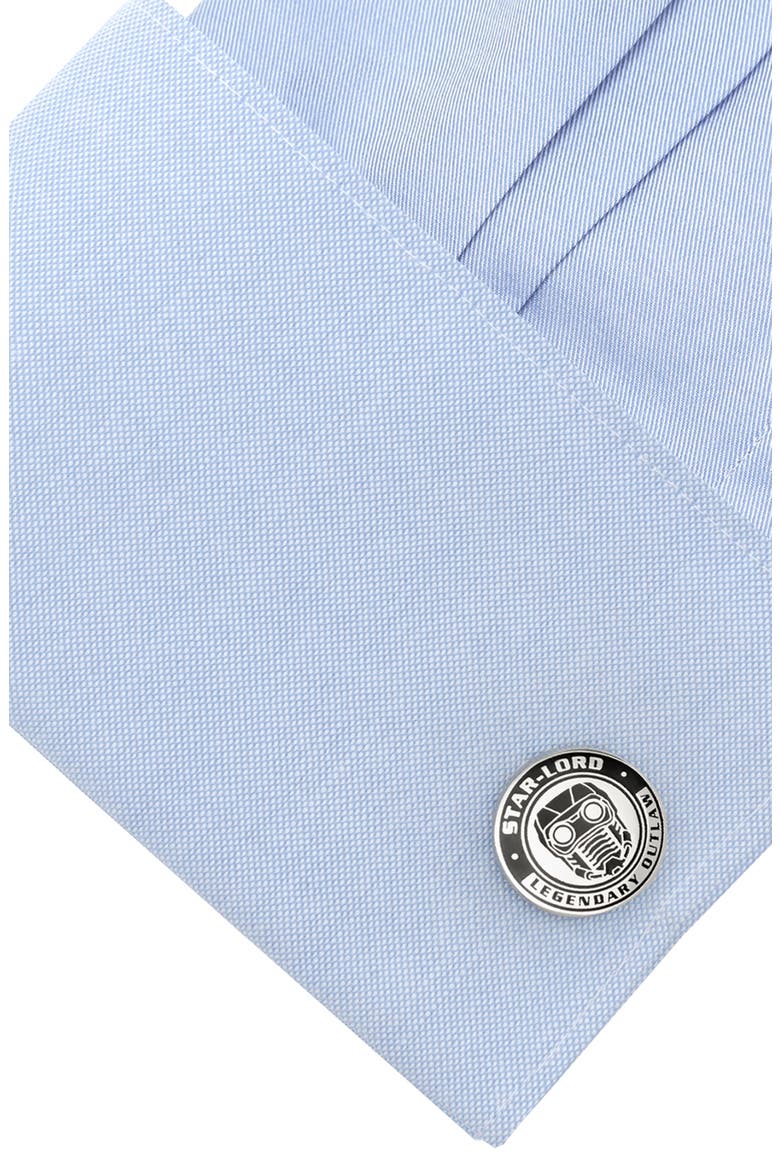 Star-Lord Cuff Links, Alternate, color, BLACK