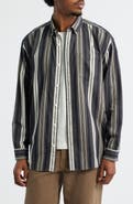 BP. Stripe Cotton Button-Down Shirt