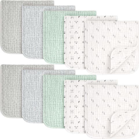 10-Pack Lyra Muslin Burp Cloths