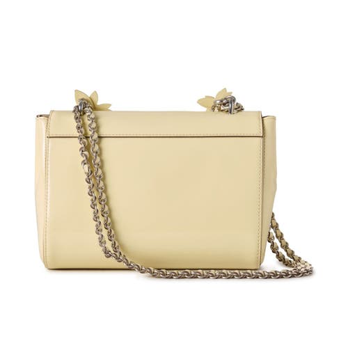 Mulberry Lily Patent Leather Satchel In Buttermilk