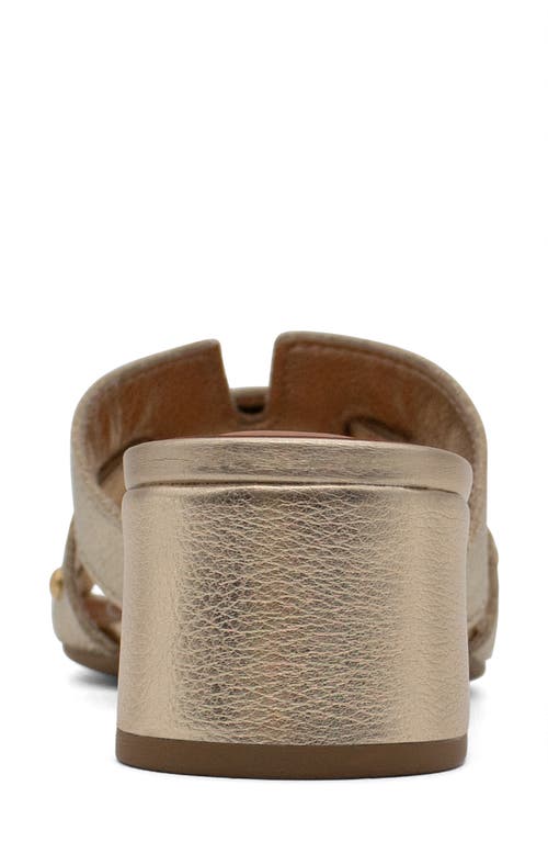 Bottero Studded Leather Slide Sandal