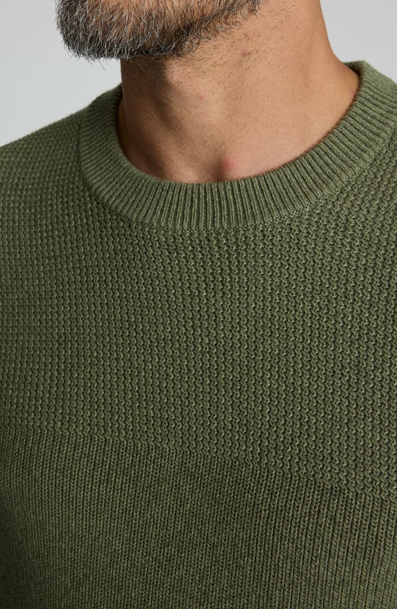 UNTUCKit Seaver Cotton Sweater, Alternate, color, Olive Green