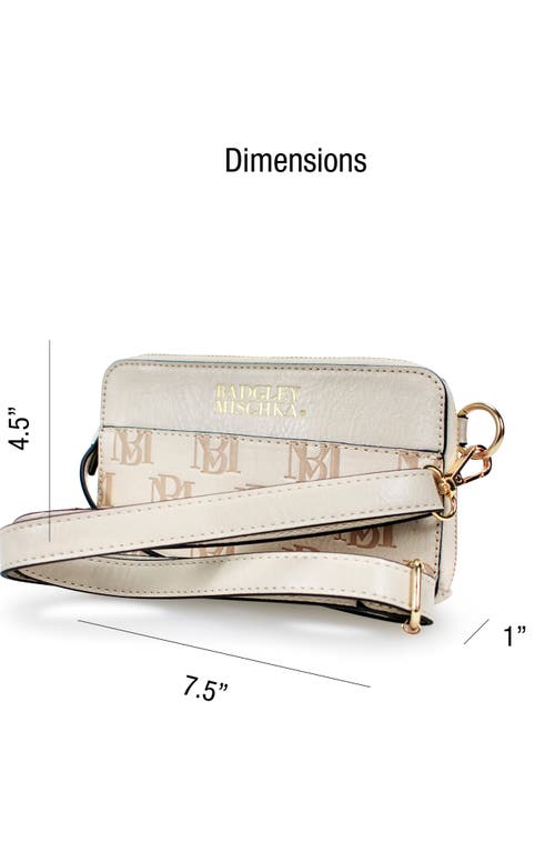 Badgley Mischka Madalyn Vegan Leather Pouch Belt Bag In Gold
