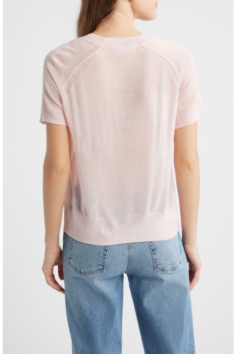 Short Sleeve Knit Shirt, Alternate, color, PINK