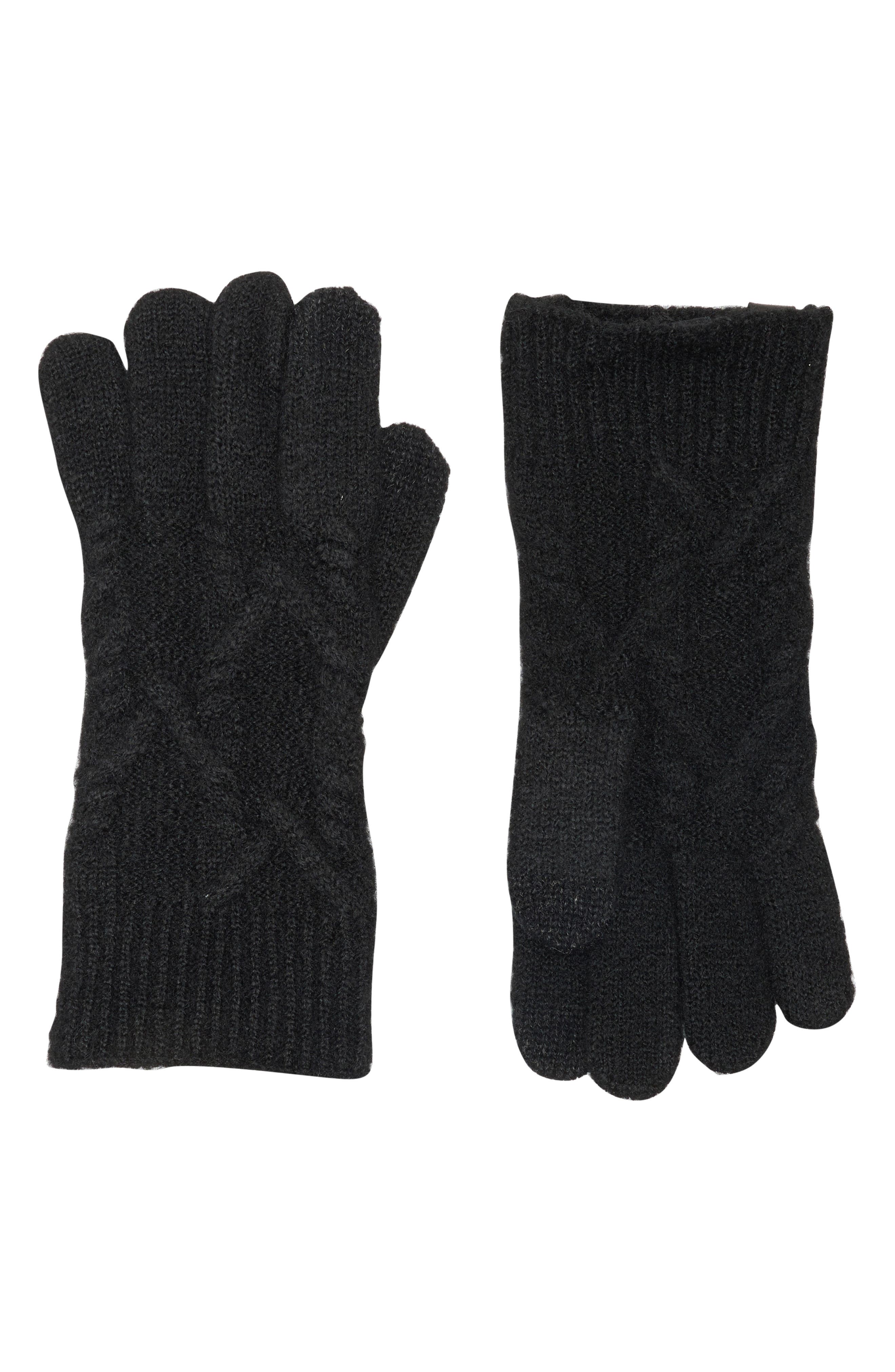 AllSaints Cable Knit Gloves