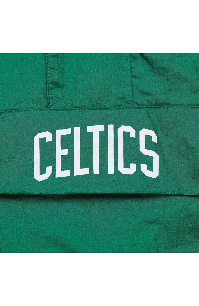 Mitchell & Ness Men's Mitchell & Ness Kelly Green Boston Celtics Team OG 2.0 Vintage Logo Anorak Windbreaker Quarter-Zip Jacket, Alternate, color, Kelly Green