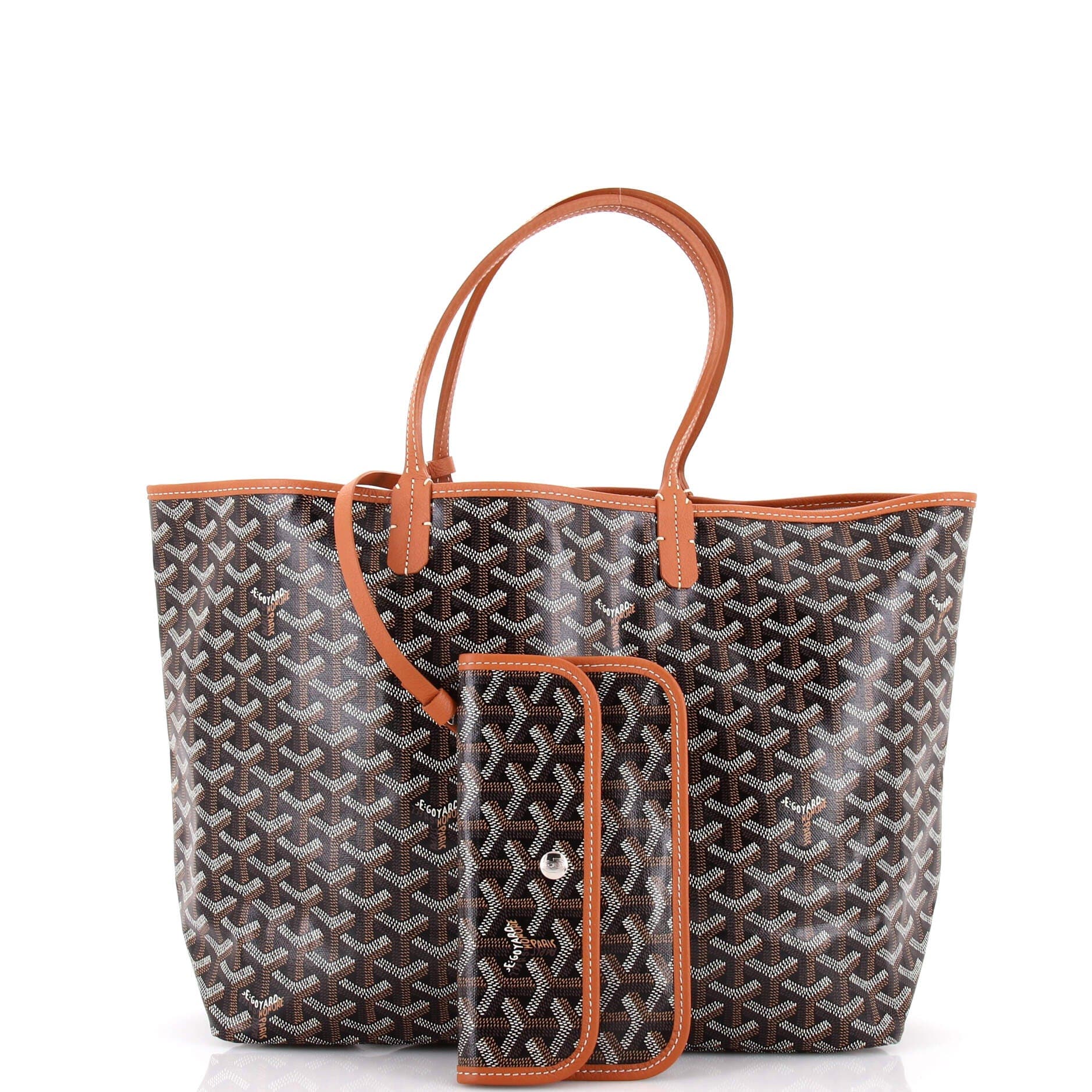 Pre-Owned Goyard Saint Louis Tote Coated Canvas PM, Alternate, color, Brown